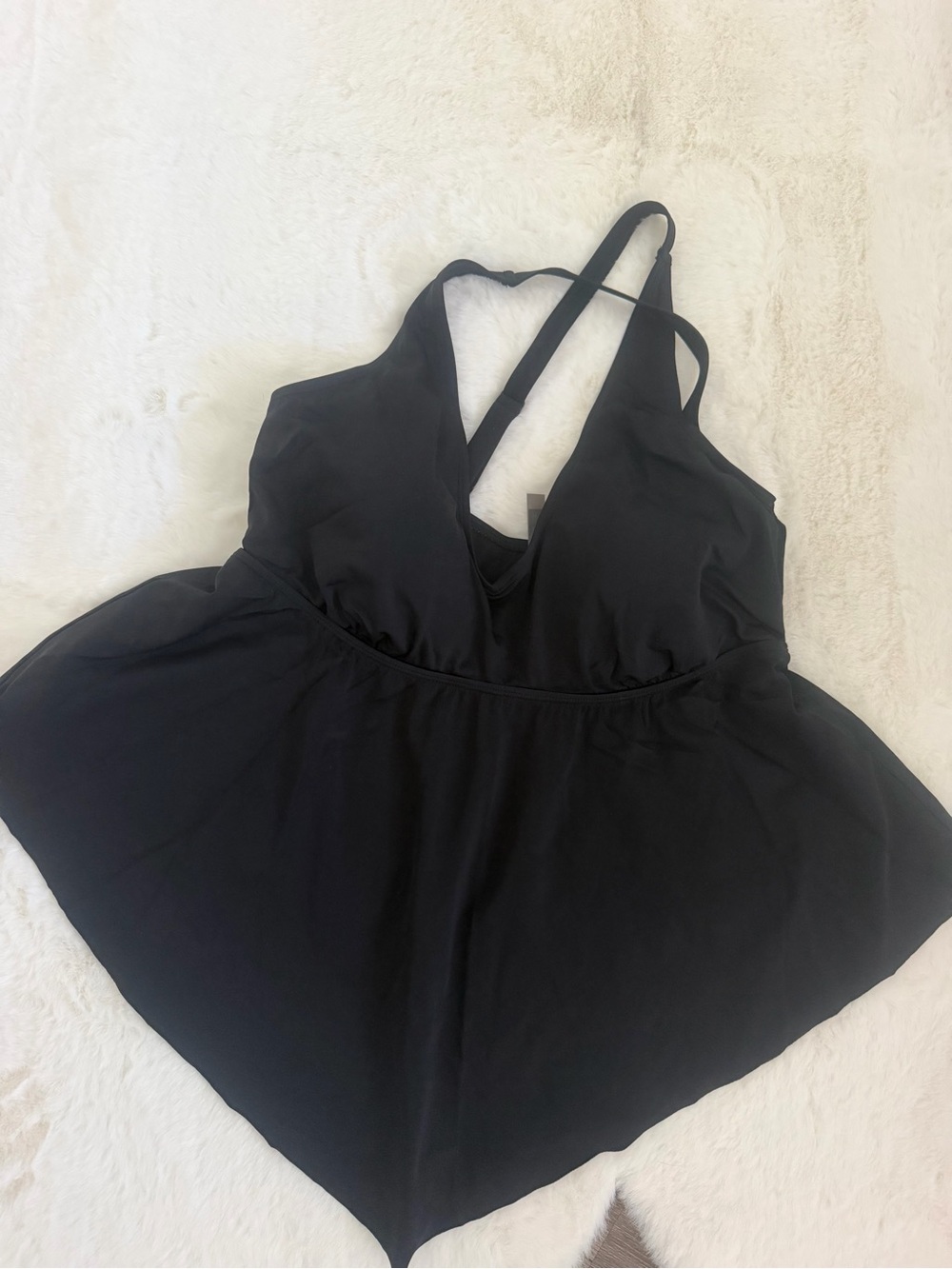 torrid Black Strappy Swim Top